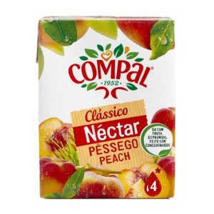 COMPAL CLASSICO PESSEGO 200ML CARTÃO