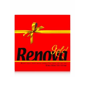 RENOVA GUARDANAPOS GOLD 2F 39,5 X 39,5 VERMELHO