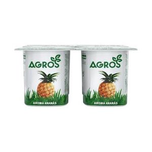 AGROS IOGURTE AROMA ANANÁS 4X120GR