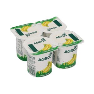 AGROS IOGURTE AROMA BANANA 4X120GR