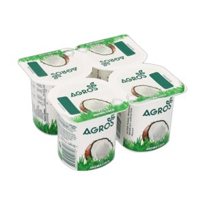 AGROS IOGURTE AROMA CÔCO 4X120GR