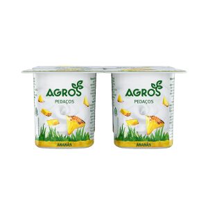 AGROS IOGURTE PEDAÇOS ANANÁS 4X120GR