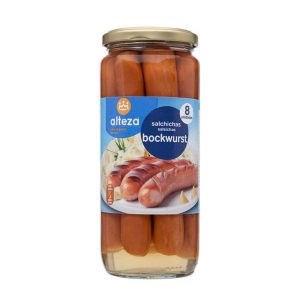 ALTEZA SALSICHAS BOCKWURST C/8UN FRASCO 520GR