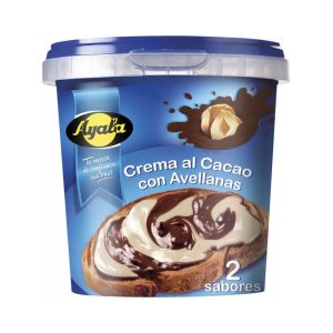 AYALA CREME DE CACAU C/AVELÃS 2 SABORES 500GRS
