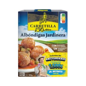 CARRETILLA ALMONDEGAS Á JARDINERA 1UND 300GRS