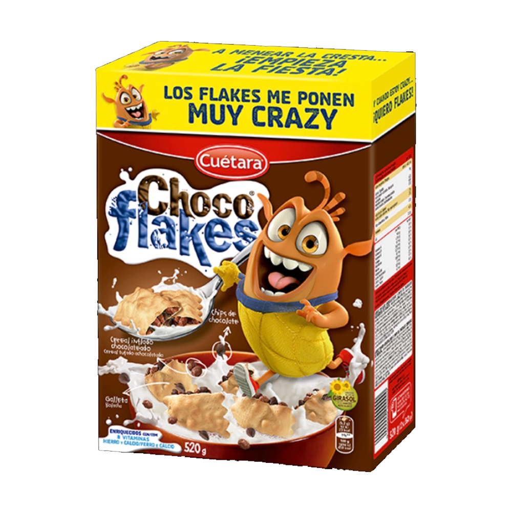 CUETARA CHOCO FLAKES 520GR CUETARA CHOCO FLAKES 520GR