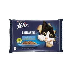 FELIX FANTASTIC GATO FESTIN DO MAR SELEÇÃO PEIXES 4X85GR