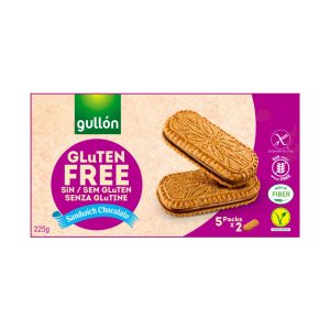 GULLÓN BOLACHA RECHEADA CHOC. S/GLÚTEN 225GR