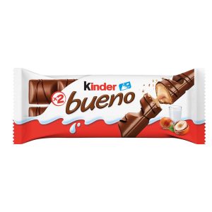 KINDER BUENO SNACK CHOC. LEITE C/RECH. LEITE & AVELÃS T2 43GR