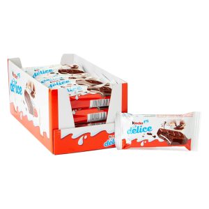 KINDER DELICE SNACK CHOCOLATE LEITE C/COB. CACAU 39GRS PK20