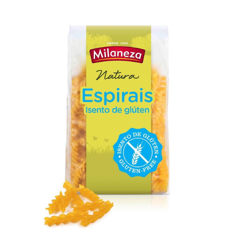 MILANEZA ESPIRAIS S/ GLUTEN 500GRS MILANEZA ESPIRAIS S/ GLUTEN 500GRS