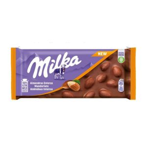 MILKA CHOCOLATE C/AMÊNDOAS INTEIRAS 1UND 100GRS