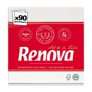 RENOVA GUARDANAPOS BRANCO 33X33 2FOLHAS 90UND