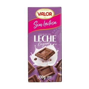 VALOR CHOCOLATE S/LACTOSE C/LEITE ORIGINAL 100GRS