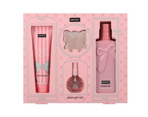 SENCE COLLECTION KIT BANHO GLITZ AND GLAM (PEELING + SAB LIQ +BRUMA + GEL)